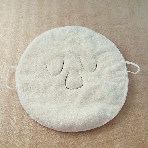 👻 New 👻 Beauty Salon Plush Hot and Cold Compress Face Towel Mask - Picture 12 of 13